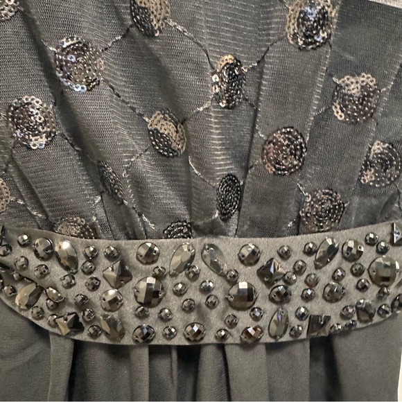 Ricki's Black Sequin Scoop Neck Embellished Belt Fit & Flare Size 8 - Picture 6 of 13